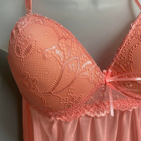 Yandy Red Carpet Ready Pink Babydoll - Rose - Picture 3 of 8